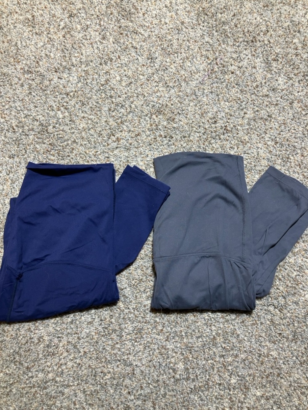 Maternity High-Waist Performance Leggings - Navy & Gray